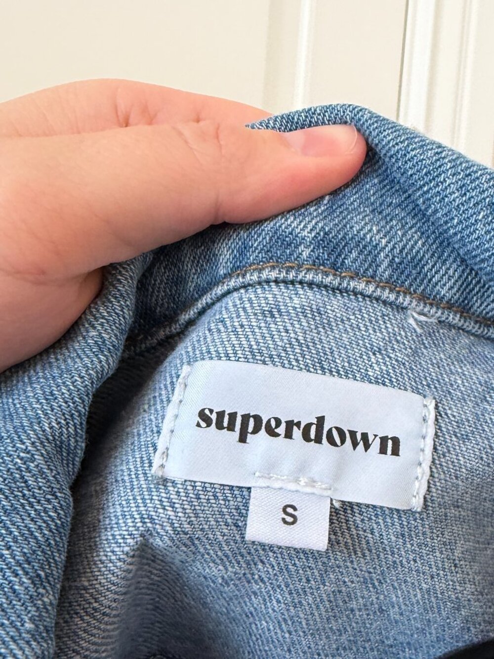 Superdown Raya Rhinestone Fringe Denim Jacket - Picture 6 of 7